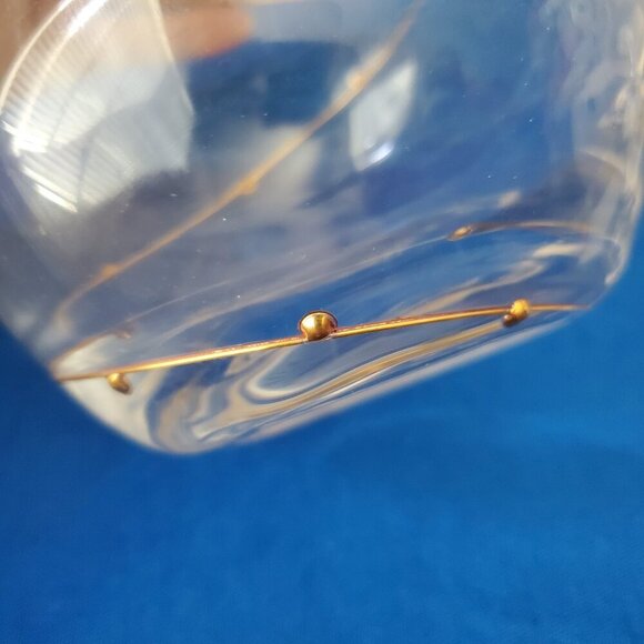 VTG Gold Dot Swirl Glass Decanter 2004 - Picture 6 of 8